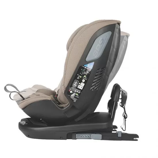 Scaun auto rotativ iSize Coccolle Velsa Taupe Brown Scaun auto rotativ iSize Coccolle Velsa Taupe Brown