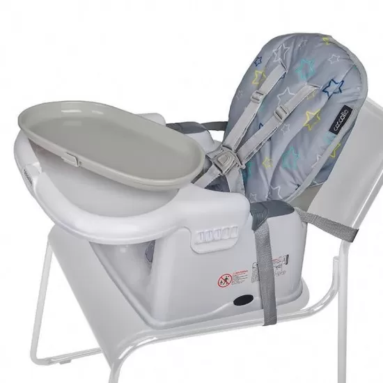Scaun de servit masa multifunctional Coccolle Ziti Grey Stars