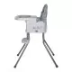 Scaun de servit masa multifunctional Coccolle Ziti Grey Stars