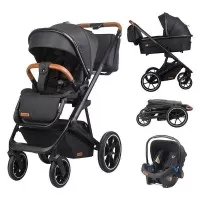 Sistem modular 3 in 1 Coccolle Nessia Diamond Black