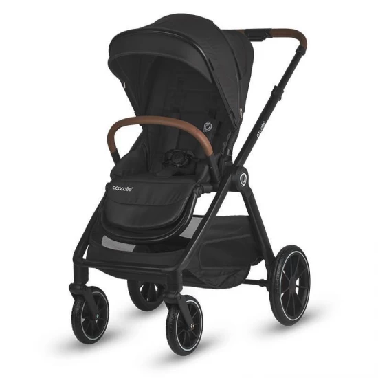 Sistem modular 4 in 1 Coccolle Aspen Jet Black cu Scoica auto iSize Coccolle Knox Black si Baza isofix iSize Coccolle Knox