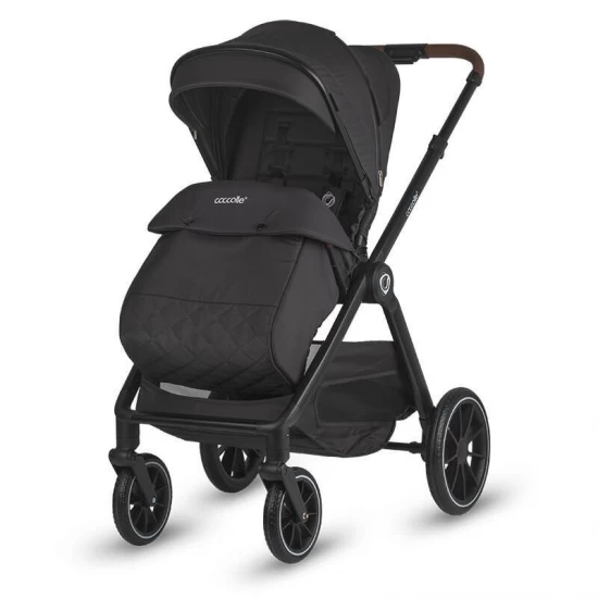 Sistem modular 4 in 1 Coccolle Aspen Jet Black cu Scoica auto iSize Coccolle Knox Black si Baza isofix iSize Coccolle Knox