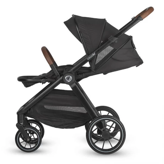 Sistem modular 4 in 1 Coccolle Aspen Jet Black cu Scoica auto iSize Coccolle Knox Black si Baza isofix iSize Coccolle Knox