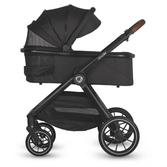 Sistem modular 4 in 1 Coccolle Aspen Jet Black cu Scoica auto iSize Coccolle Knox Black si Baza isofix iSize Coccolle Knox