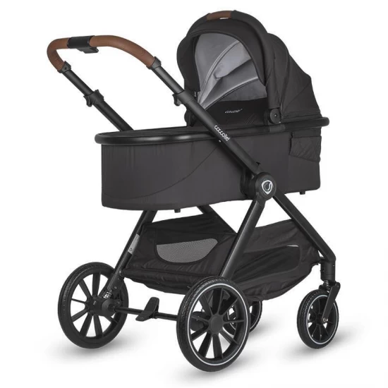 Sistem modular 4 in 1 Coccolle Aspen Jet Black cu Scoica auto iSize Coccolle Knox Black si Baza isofix iSize Coccolle Knox