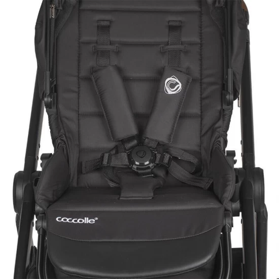 Sistem modular 4 in 1 Coccolle Aspen Jet Black cu Scoica auto iSize Coccolle Knox Black si Baza isofix iSize Coccolle Knox