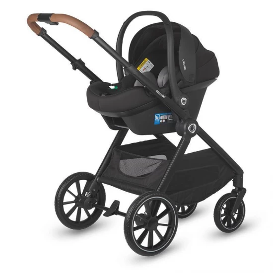 Sistem modular 4 in 1 Coccolle Aspen Moss Green cu Scoica auto iSize Coccolle Knox Black si Baza isofix iSize Coccolle Knox