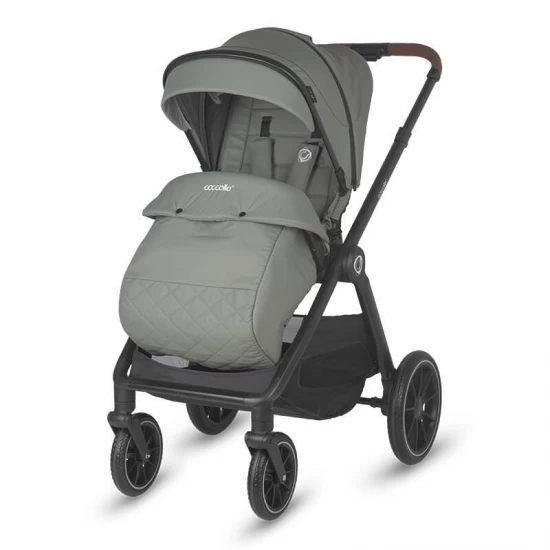 Sistem modular 4 in 1 Coccolle Aspen Moss Green cu Scoica auto iSize Coccolle Knox Black si Baza isofix iSize Coccolle Knox