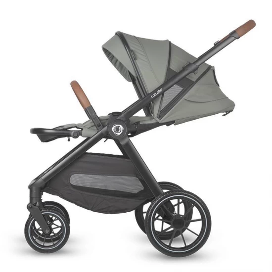 Sistem modular 4 in 1 Coccolle Aspen Moss Green cu Scoica auto iSize Coccolle Knox Black si Baza isofix iSize Coccolle Knox