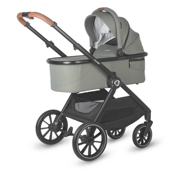 Sistem modular 4 in 1 Coccolle Aspen Moss Green cu Scoica auto iSize Coccolle Knox Black si Baza isofix iSize Coccolle Knox