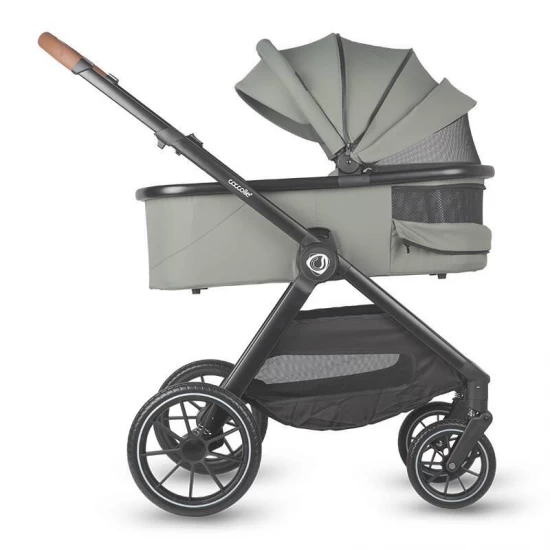 Sistem modular 4 in 1 Coccolle Aspen Moss Green cu Scoica auto iSize Coccolle Knox Black si Baza isofix iSize Coccolle Knox