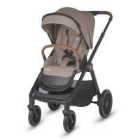 Sistem modular 4 in 1 Coccolle Aspen Sand Beige cu Scoica auto iSize Coccolle Knox Black si Baza isofix iSize Coccolle Knox