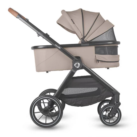 Sistem modular 4 in 1 Coccolle Aspen Sand Beige cu Scoica auto iSize Coccolle Knox Black si Baza isofix iSize Coccolle Knox