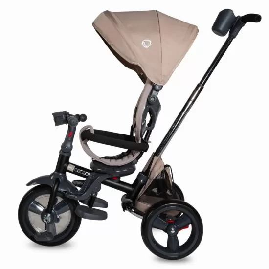Tricicleta multifunctionala 4 in 1 cu sezut reversibil Coccolle Velo Bej Tricicleta multifunctionala 4 in 1 cu sezut reversibil Coccolle Velo Bej