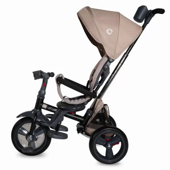 Tricicleta multifunctionala 4 in 1 cu sezut reversibil Coccolle Velo Bej Tricicleta multifunctionala 4 in 1 cu sezut reversibil Coccolle Velo Bej