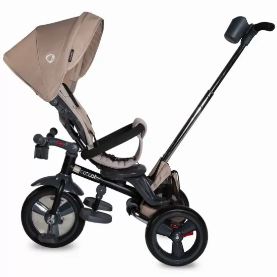 Tricicleta multifunctionala 4 in 1 cu sezut reversibil Coccolle Velo Bej Tricicleta multifunctionala 4 in 1 cu sezut reversibil Coccolle Velo Bej
