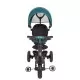Tricicleta cu roti de cauciuc Qplay Rito Rubber Albastru Deschis