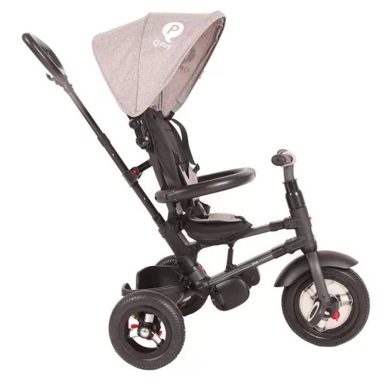 Tricicleta cu roti de cauciuc Qplay Rito Rubber Gri Tricicleta cu roti de cauciuc Qplay Rito Rubber Gri
