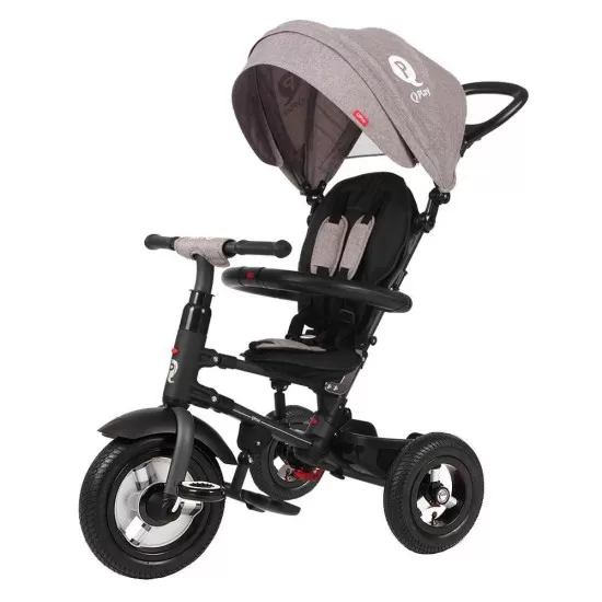 Tricicleta cu roti de cauciuc Qplay Rito Rubber Gri Tricicleta cu roti de cauciuc Qplay Rito Rubber Gri