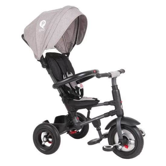 Tricicleta cu roti de cauciuc Qplay Rito Rubber Gri Tricicleta cu roti de cauciuc Qplay Rito Rubber Gri