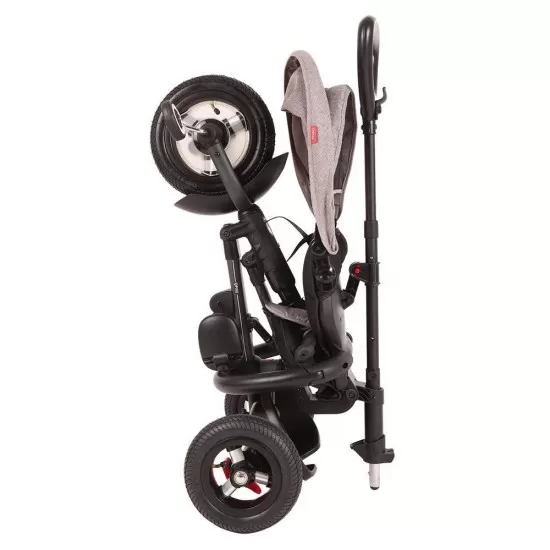 Tricicleta cu roti de cauciuc Qplay Rito Rubber Rosu Tricicleta cu roti de cauciuc Qplay Rito Rubber Rosu