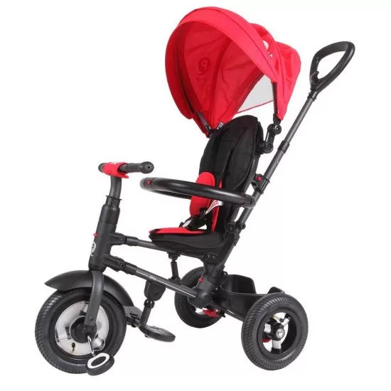 Tricicleta cu roti de cauciuc Qplay Rito Rubber Rosu Tricicleta cu roti de cauciuc Qplay Rito Rubber Rosu