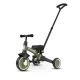 Tricicleta evolutiva pliabila cu maner parental Qplay Stager Verde