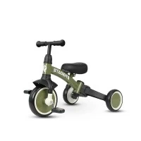 Tricicleta evolutiva pliabila cu maner parental Qplay Stager Verde