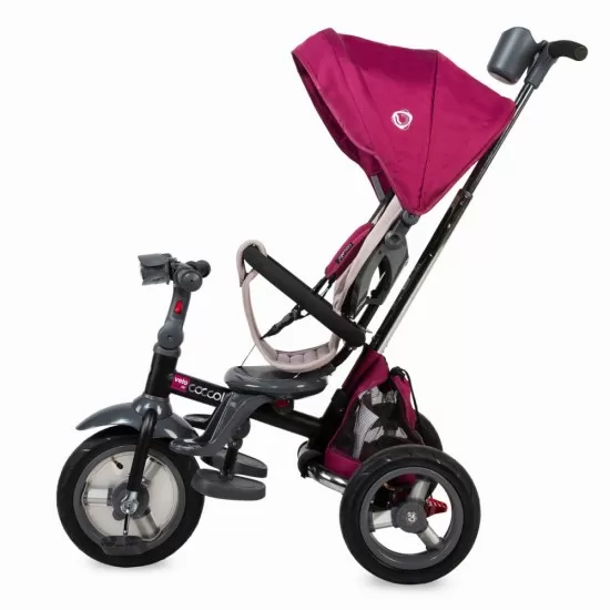 Tricicleta multifunctionala 4 in 1 cu sezut reversibil Coccolle Velo Air Violet