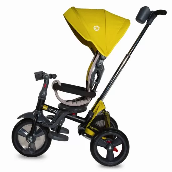 Tricicleta multifunctionala 4 in 1 cu sezut reversibil Coccolle Velo Mustar