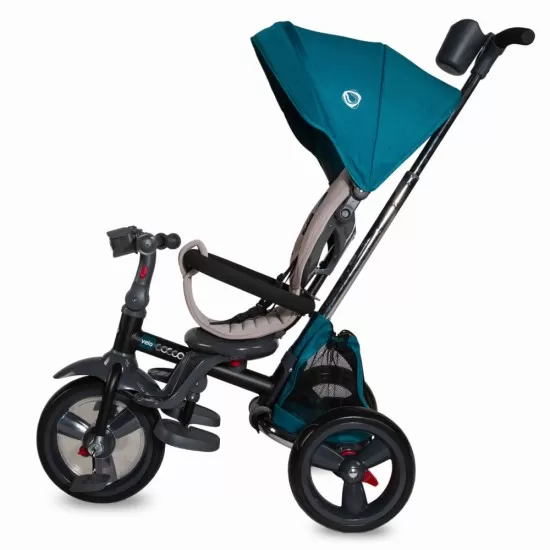 Tricicleta multifunctionala 4 in 1 cu sezut reversibil Coccolle Velo Verde Tricicleta multifunctionala 4 in 1 cu sezut reversibil Coccolle Velo Verde