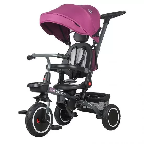 Tricicleta multifunctionala Coccolle Venti Magenta Tricicleta multifunctionala Coccolle Venti Magenta