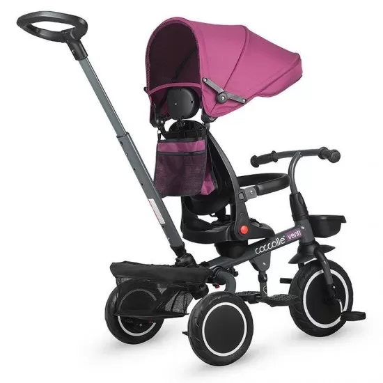 Tricicleta multifunctionala Coccolle Venti Magenta Tricicleta multifunctionala Coccolle Venti Magenta