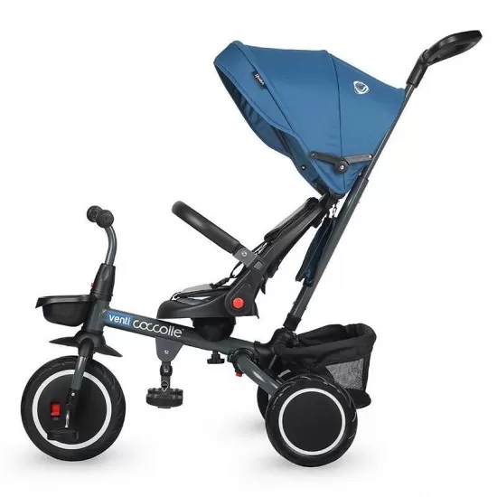 Tricicleta multifunctionala Coccolle Venti Navy Blue Tricicleta multifunctionala Coccolle Venti Navy Blue
