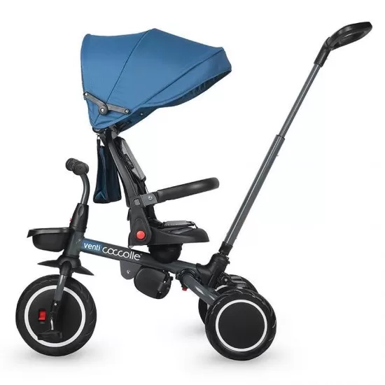 Tricicleta multifunctionala Coccolle Venti Navy Blue Tricicleta multifunctionala Coccolle Venti Navy Blue