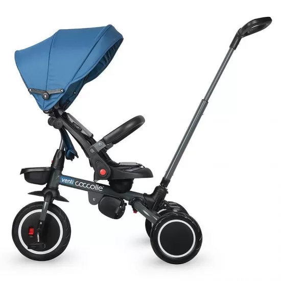 Tricicleta multifunctionala Coccolle Venti Navy Blue Tricicleta multifunctionala Coccolle Venti Navy Blue