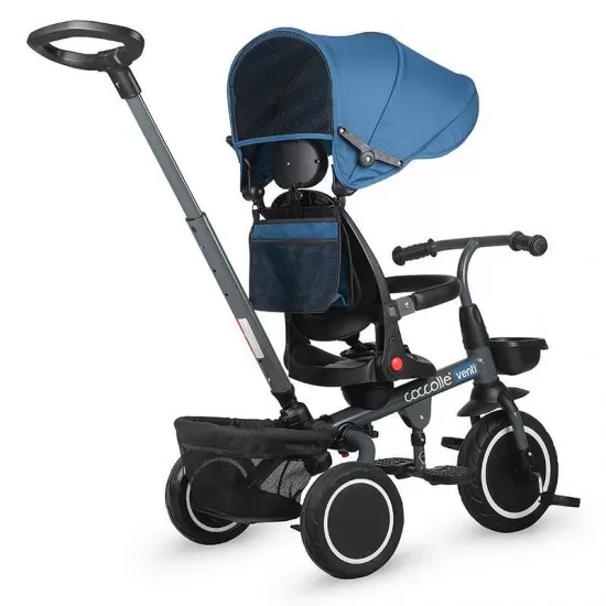 Tricicleta multifunctionala Coccolle Venti Navy Blue Tricicleta multifunctionala Coccolle Venti Navy Blue