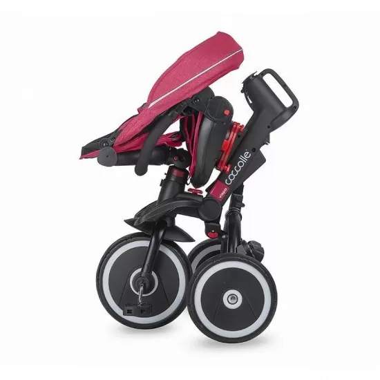 Tricicleta copii multifunctionala pliabila Coccolle Vispo Magenta