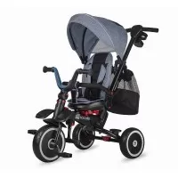 Tricicleta copii multifunctionala pliabila Coccolle Vispo Urban Grey
