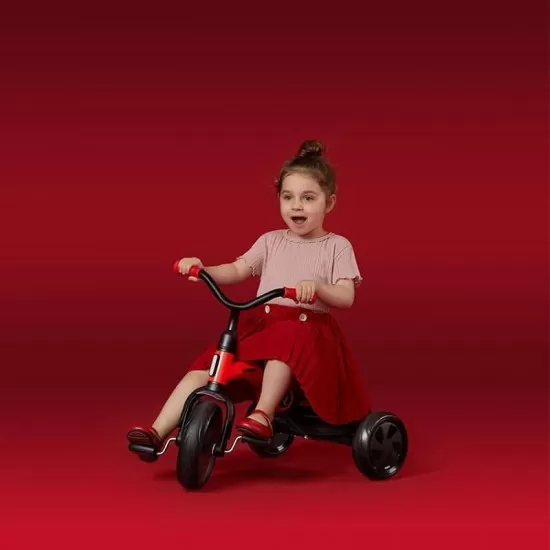 Tricicleta cu maner parental Qplay Ant Plus Roz Tricicleta cu maner parental Qplay Ant Plus Roz