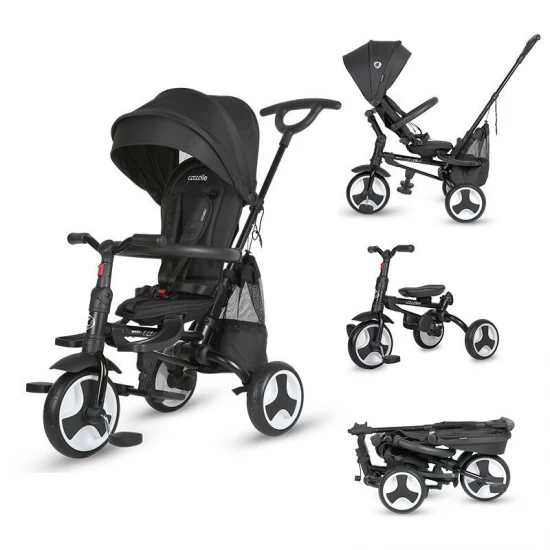 Tricicleta ultrapliabila Coccolle Spectra Plus Jet Black