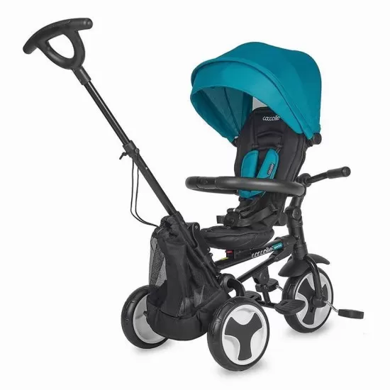 Tricicleta ultrapliabila cu roti EVA Coccolle Spectra Turquoise Tide