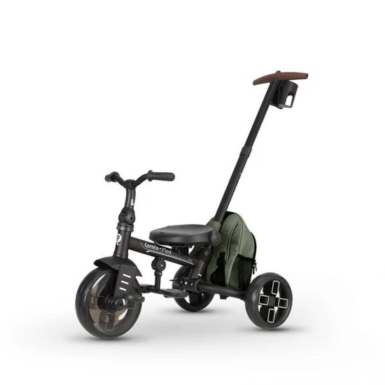 Tricicleta ultrapliabila cu scaun pivotant si copertina detasabila Qplay Comfo Max Verde