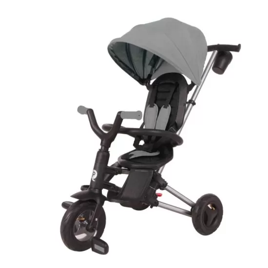 Tricicleta ultrapliabila cu roti cauciuc Qplay Nova Air Gri Tricicleta ultrapliabila cu roti cauciuc Qplay Nova Air Gri
