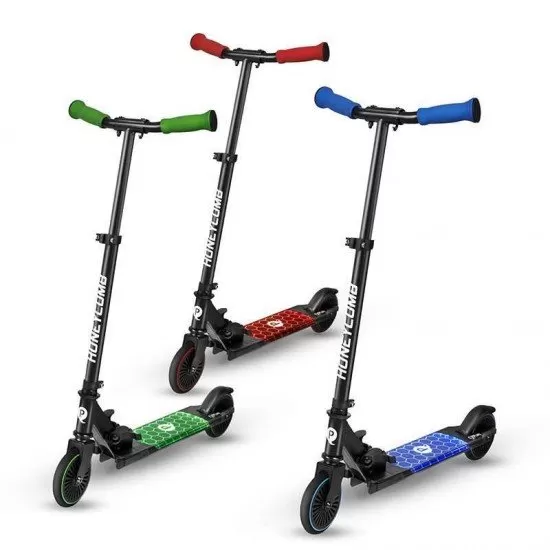 Trotineta LED QPlay Honeycomb Albastru Trotineta LED QPlay Honeycomb Albastru
