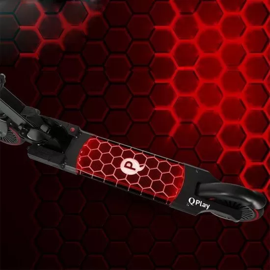 Trotineta LED Qplay Honeycomb Rosu Trotineta LED Qplay Honeycomb Rosu