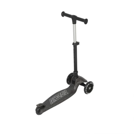 Trotineta pliabila cu roti luminoase si ghidon reglabil Qplay Sparkling Negru