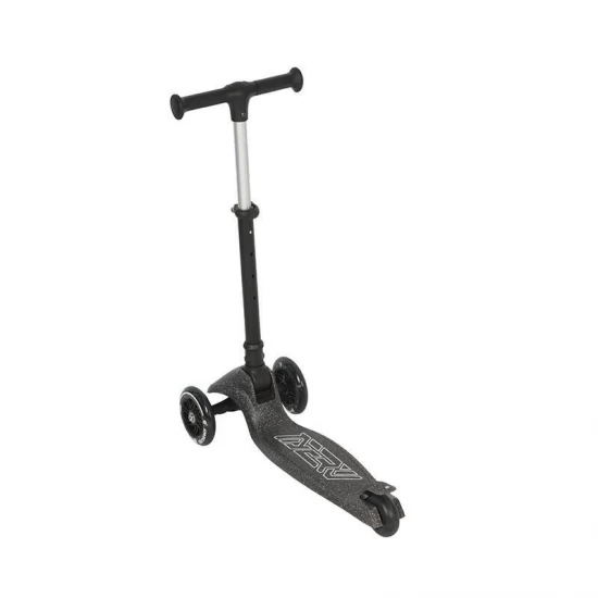 Trotineta pliabila cu roti luminoase si ghidon reglabil Qplay Sparkling Negru