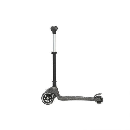 Trotineta pliabila cu roti luminoase si ghidon reglabil Qplay Sparkling Negru