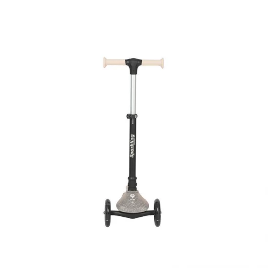 Trotineta pliabila cu roti luminoase si ghidon reglabil Qplay Sparkling Roz